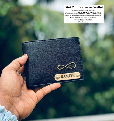 Navya Royal Art Men Casual, Formal, Evening/Party, Formal, Trendy Black Artificial Leather, Genuine Leather Wallet(2 Card Slots)