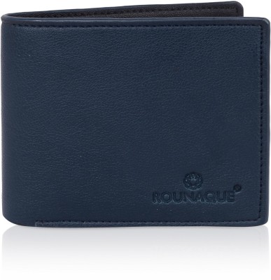 Rounaque Men Travel Blue Artificial Leather Wallet(8 Card Slots)