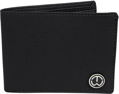 TnW Men Black Artificial Leather Wallet(3 Card Slots)