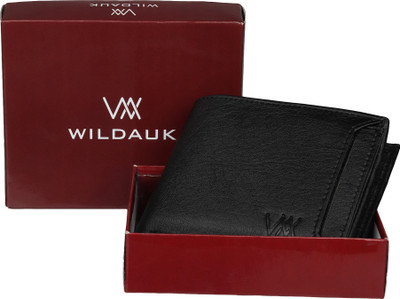 WILDAUK Men Casual, Formal, Travel, Evening/Party Black Artificial Leather Wallet(7 Card Slots)