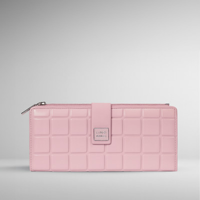 LINO PERROS Women Casual Pink Artificial Leather Wallet(11 Card Slots)