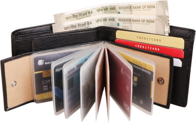 ROCKZONE Men Multicolor Genuine Leather Wallet(11 Card Slots)