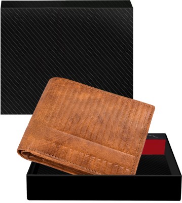 WELTWORLD Men Casual, Evening/Party, Formal Orange Artificial Leather Wallet(3 Card Slots)