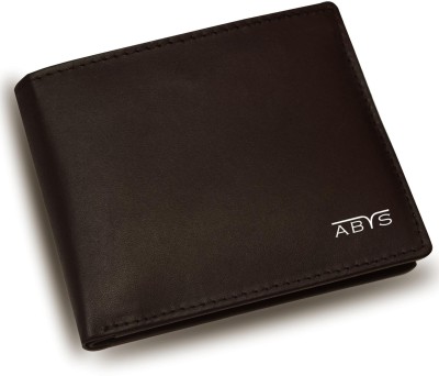 ABYS Men Casual, Ethnic, Evening/Party, Formal, Travel, Trendy Brown Genuine Leather Wallet(6 Card Slots)