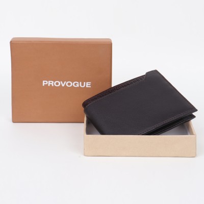 PROVOGUE Men Casual, Formal Black Artificial Leather Wallet(5 Card Slots)