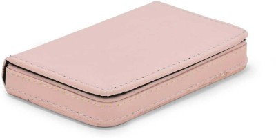 LOOPA Men Formal Pink Artificial Leather Card Holder(6 Card Slots)