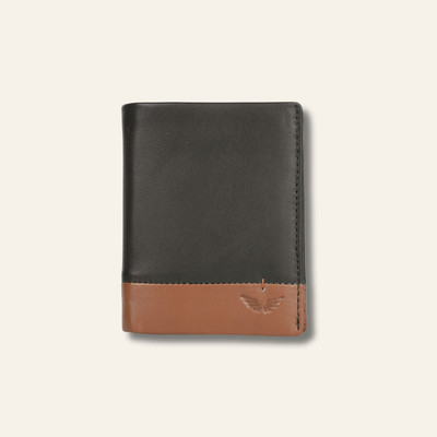 Divino Men Formal Brown, Tan Genuine Leather Wallet(3 Card Slots)