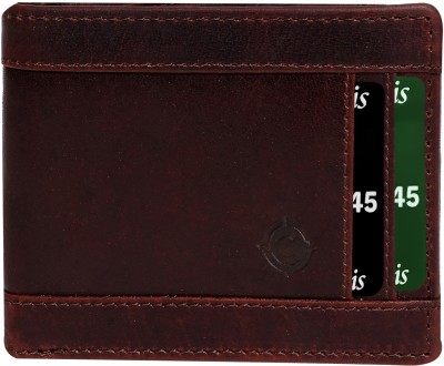 Cotnis Men Trendy, Formal, Travel, Evening/Party Tan Genuine Leather Wallet(10 Card Slots)