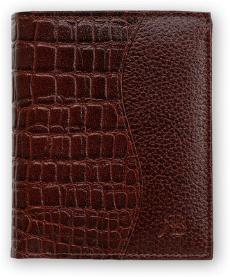 Rich Born Men Evening/Party Brown Genuine Leather Wallet(7 Card Slots)
