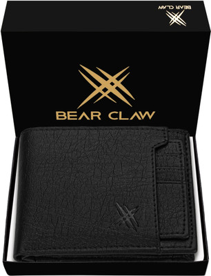Bear Claw Men Formal, Casual Black Artificial Leather Wallet(7 Card Slots)