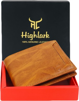 Highlark Men Casual Tan Artificial Leather Wallet(6 Card Slots)