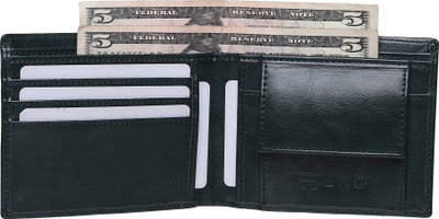 SCRUMBLER Men Casual Black Artificial Leather Wallet(5 Card Slots)