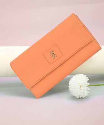 Baggit Women Casual Orange Artificial Leather Wallet(6 Card Slots)