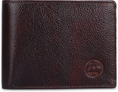 DOLPHIN GLOBAL Men Casual, Formal, Travel Brown Genuine Leather Wallet(10 Card Slots)