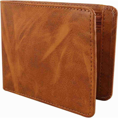 VIAZ VENTURES Men Evening/Party Tan Artificial Leather Wallet(5 Card Slots)