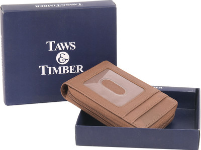 Taws & Timber Men Tan Artificial Leather Wallet(12 Card Slots)