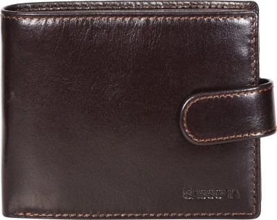 Sassora Men Casual, Formal Brown Genuine Leather Wallet(9 Card Slots)