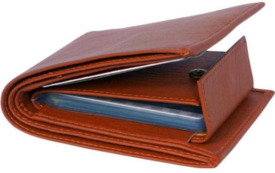 Kastner Men Formal Tan Artificial Leather Wallet(4 Card Slots)