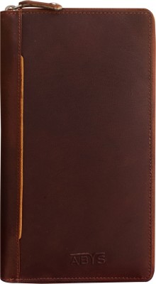 ABYS Men & Women Travel, Trendy, Casual, Evening/Party, Casual, Ethnic Brown Genuine Leather Document Holder(4 Card Slots)