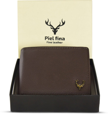 Skin Hunt Men Formal, Evening/Party, Formal Brown Genuine Leather Wallet(6 Card Slots)