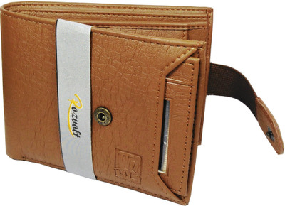 Rozvolt Men Casual Tan Artificial Leather Wallet(7 Card Slots)