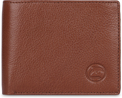 DOLPHIN GLOBAL Men Casual, Formal, Travel Tan Genuine Leather Wallet(10 Card Slots)
