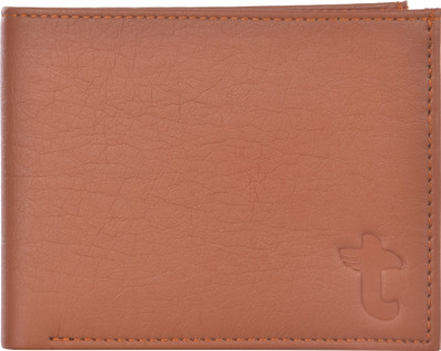 T Leefot Men Casual, Formal, Ethnic, Trendy Brown Artificial Leather Wallet(5 Card Slots)