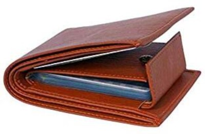 ZAPTOE Men Tan Artificial Leather Wallet(8 Card Slots)