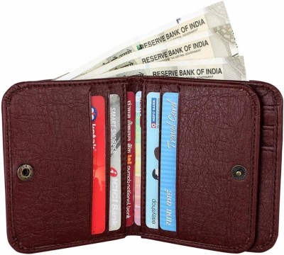 MEGREK Men & Women Brown Genuine Leather, Artificial Leather Wallet(11 Card Slots)