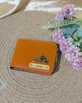 VaultMan Men Casual, Ethnic, Evening/Party, Formal, Travel, Trendy Tan Artificial Leather, Genuine Leather Wallet(5 Card Slots)