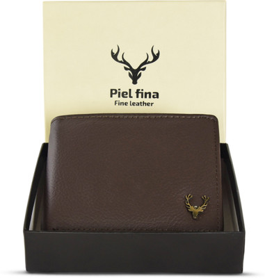 Skin Hunt Men Formal, Evening/Party, Formal Brown Genuine Leather Wallet(6 Card Slots)