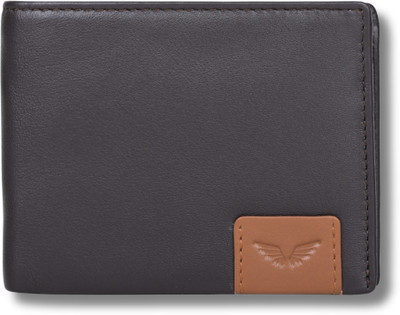 Divino Men Brown, Tan Genuine Leather Wallet(2 Card Slots)