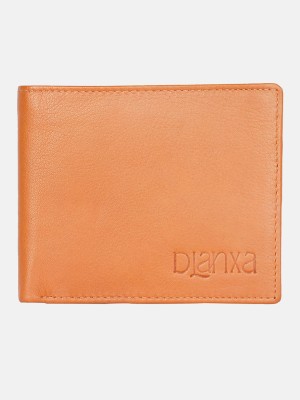 DLANXA Men Casual Tan Genuine Leather Wallet(6 Card Slots)