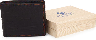 COSMOS PREMIUM Men Casual Brown Genuine Leather Wallet(8 Card Slots)