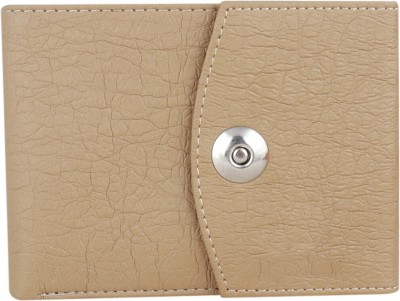 ZnW Men Formal Beige Artificial Leather Wallet(6 Card Slots)