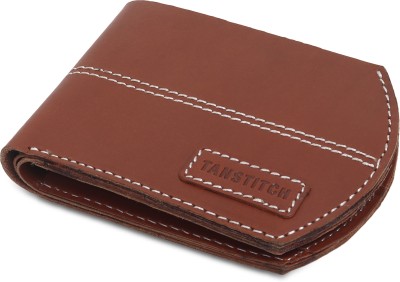 TANSTITCH Men Casual Tan Genuine Leather Wallet(5 Card Slots)