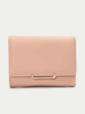 Ginger by Lifestyle Women Pink Artificial Leather Wallet(5 Card Slots)