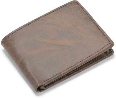 DIVINE Men Casual Brown Artificial Leather Wallet(5 Card Slots)