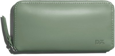 DailyObjects Women Casual Green Artificial Leather Wallet(4 Card Slots)