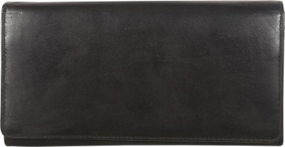 Leatherman Fashion Women Casual, Formal, Travel, Evening/Party Black Genuine Leather Wallet(14 Card Slots)