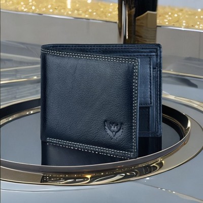 LORENZ Men Casual, Formal Blue Genuine Leather Wallet(7 Card Slots)