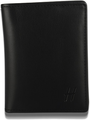 kagdi Men Formal Black Genuine Leather Wallet(6 Card Slots)