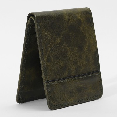 DCENT KRAFT Men Casual, Evening/Party, Formal, Travel, Trendy Green Artificial Leather Wallet(5 Card Slots)