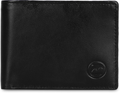 DOLPHIN GLOBAL Men Casual, Formal, Travel Black Genuine Leather Wallet(6 Card Slots)
