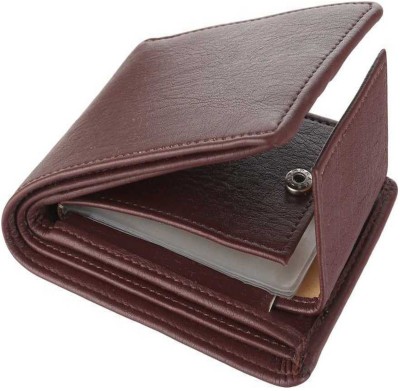 PROVOGUE Men Formal Brown Artificial Leather Wallet(8 Card Slots)