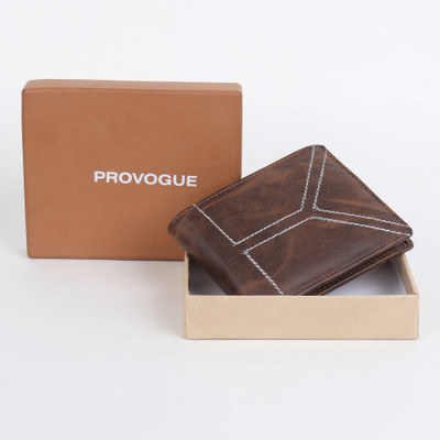 PROVOGUE Men Casual, Formal Brown Artificial Leather Wallet(5 Card Slots)