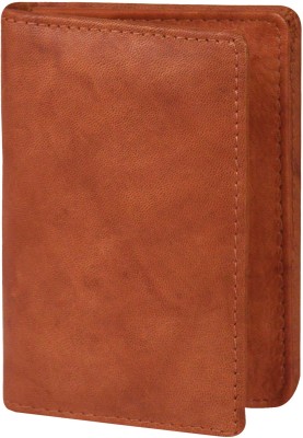 Cotnis Men & Women Evening/Party, Formal, Casual, Trendy, Travel Brown Genuine Leather Card Holder(6 Card Slots)