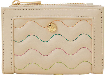 ACCESSORIZE LONDON Women Casual White Artificial Leather Wallet(8 Card Slots)