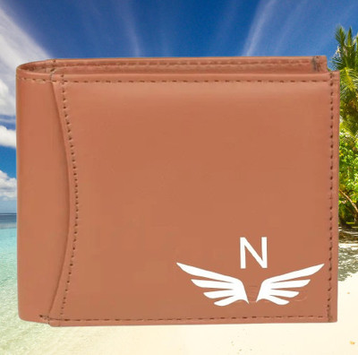 KEYUR Men Casual Tan Artificial Leather Wallet(6 Card Slots)