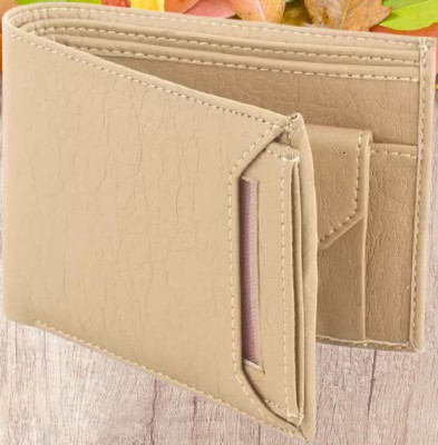 Classic World Men Evening/Party Beige Artificial Leather Wallet(10 Card Slots)